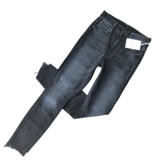 NWT Mother Zip Stunner Two Step Fray in Last Call Stretch Skinny Jeans 24